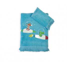 Junior Towel Set 2 pcs Space zoo