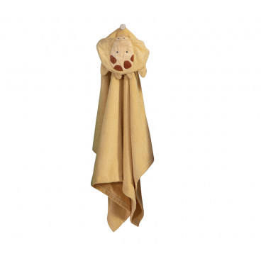 BABY CLOAK GIRAFFE YELLOW 70X120