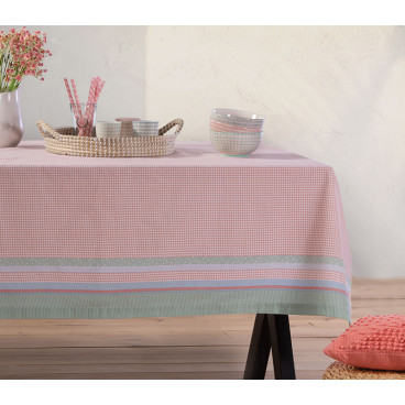 COTTON TABLECLOTH PATCHLINE 140X140