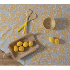 COTTON TABLECLOTH ORANGE JUICE 140Χ140