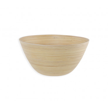 SALAD PLATE BAMBOO "CASTA" D.25X13 NATURAL