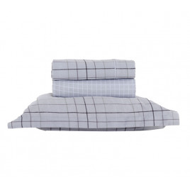 COTTON SHEETS "RODERICK" SET ΥΠΕΡΔΙΠΛΟ 240Χ270 GREY