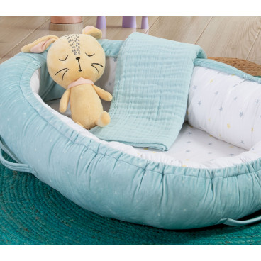 BABY SLEEP NEST RELAX AQUA 90X60