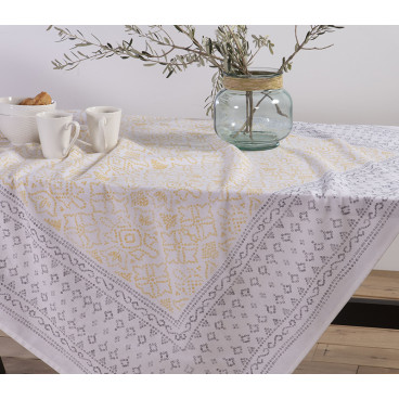 TABLECLOUTH COTTON MYSTERIOUS 140X140