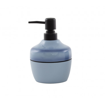 GLASS CREAM SOAP CONTAINER"GLASS" BLUE