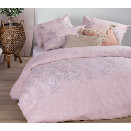 BED SHEET COTTON SINGLE "SALVIA-22"PINK