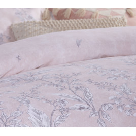 BED SHEET COTTON SINGLE "SALVIA-22"PINK