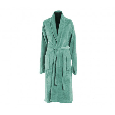 Bathrobe Shawl Collar Status Green