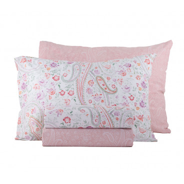 BED SHEET DOUBLE ANAIS CORAL