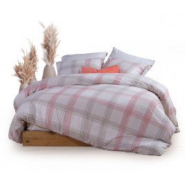 BED SHEET BRADFORD SET  CORAL