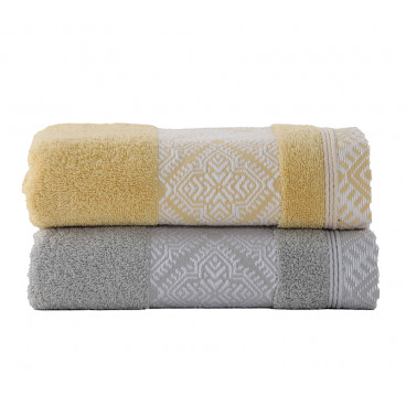 COTTON TOWEL LETICIA 50X90 YELLOW